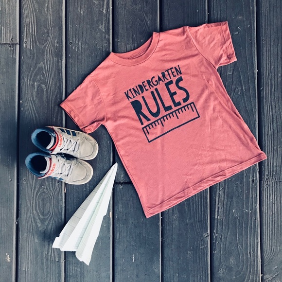 KINDERGARTEN RULES T-shirt - Picture 2 of 5